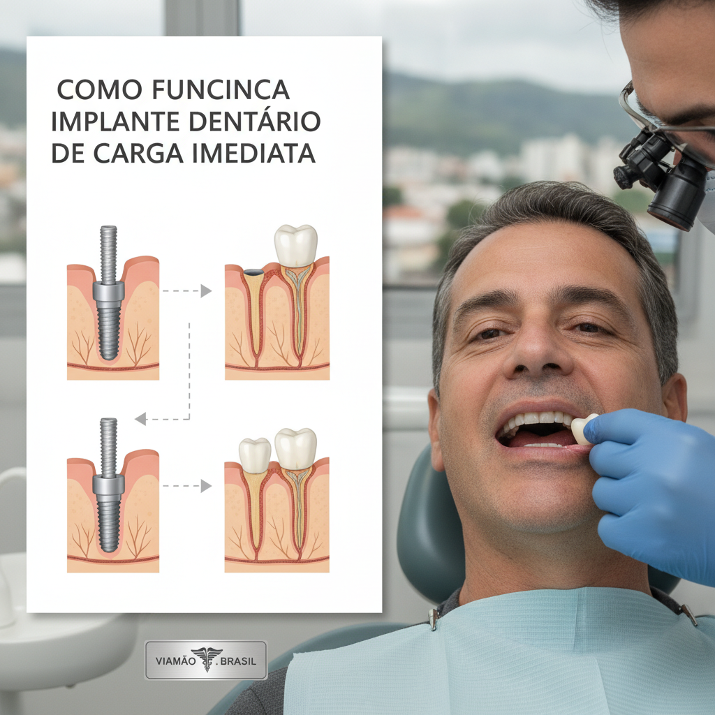 Implante Dentário Carga Imediata: Como Funciona em Viamão