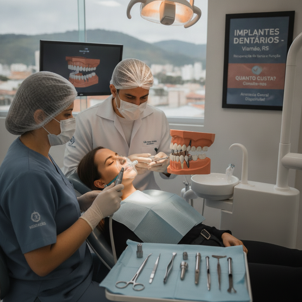 Implante Dentário com Anestesia Geral em Viamão: Como Funciona