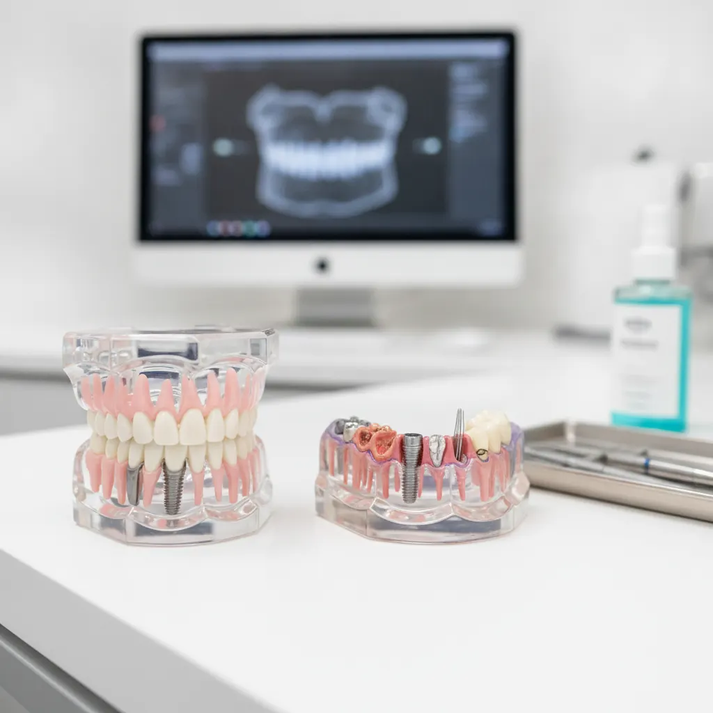 Implante dentário com gengivite ou periodontite em Viamão