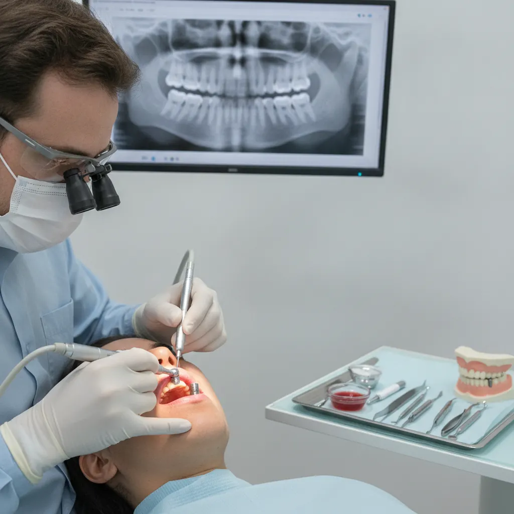 Implante dentário com gengivite ou periodontite em Viamão