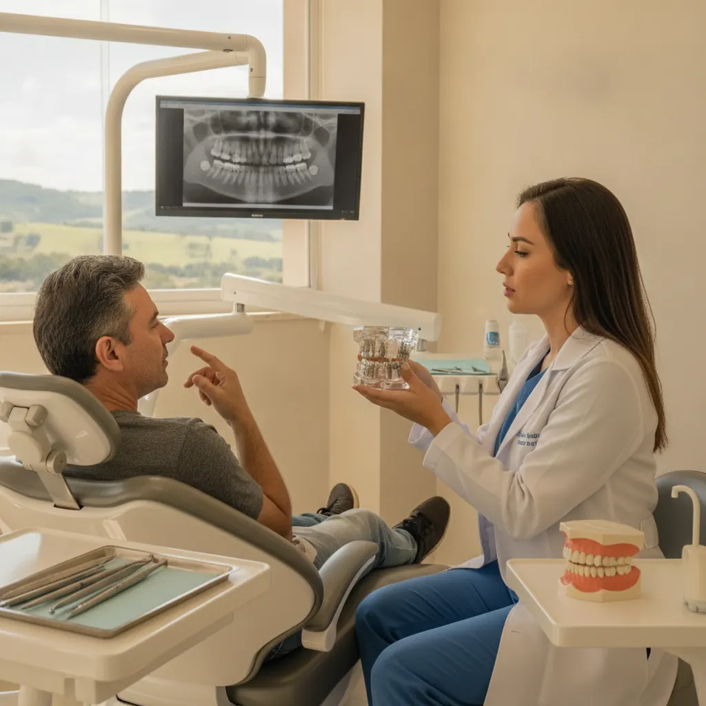 Implante dentário e bruxismo em Viamão: como proteger