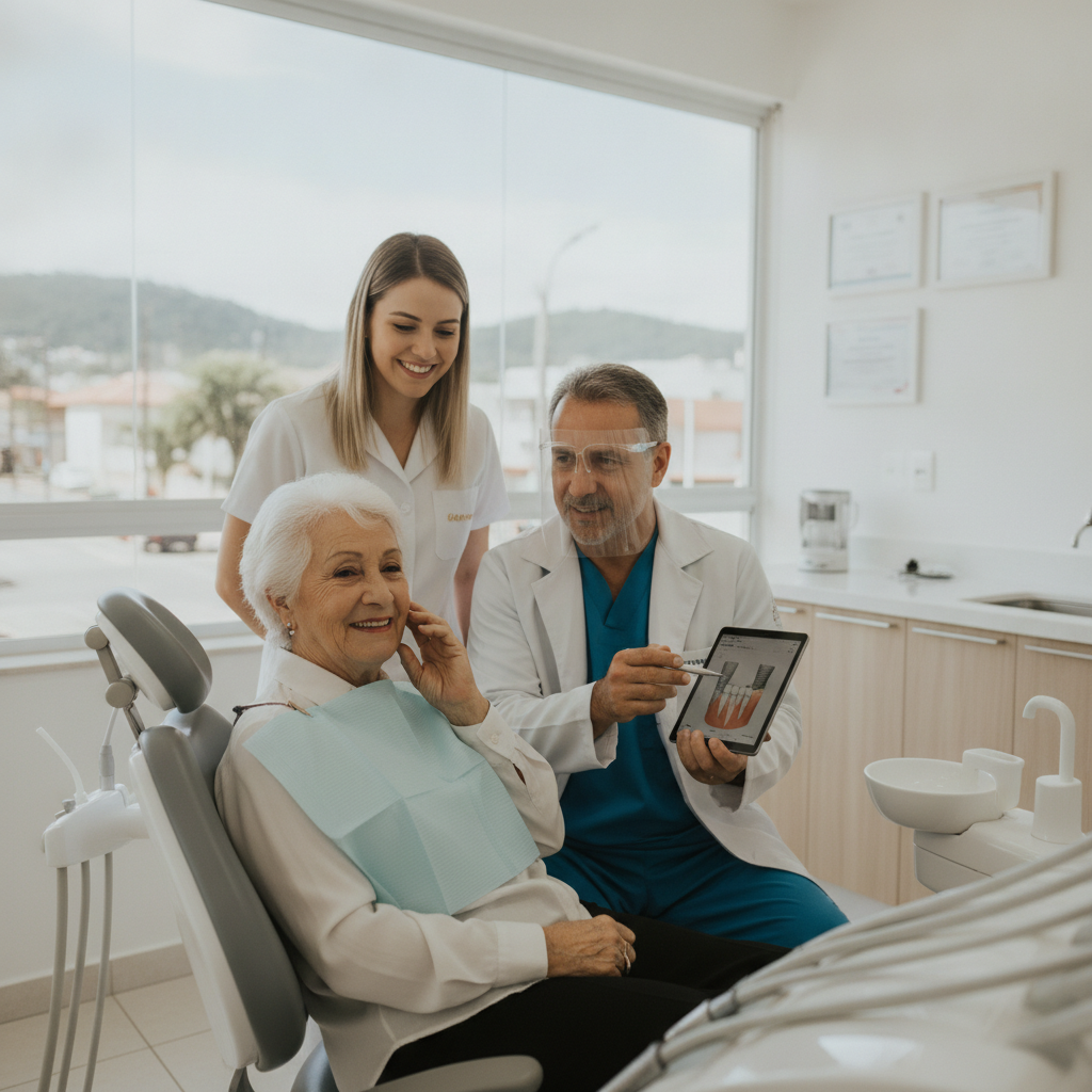 Implante Dentário para Idosos: Seguro e Disponível em Viamão