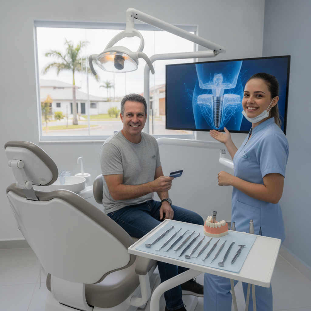Implante Dentário Parcelado no Cartão em Viamão